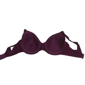 Warner’s burgundy bra